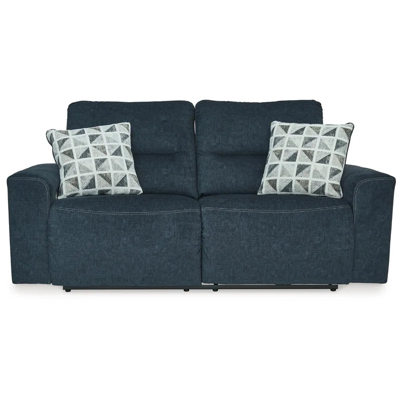 Blue 2-Seat Fabric Power Reclining Sofa U214714