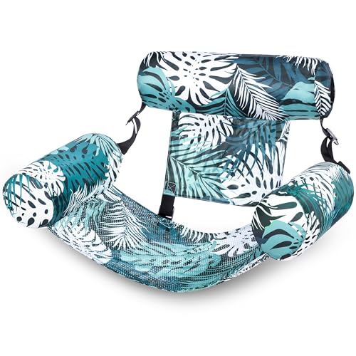 Inflatable Pool Lounge Chair with Plant Pattern R289
