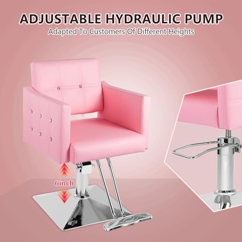 Wide Seat Hydraulic Swivel Reclining Barber Chair B909