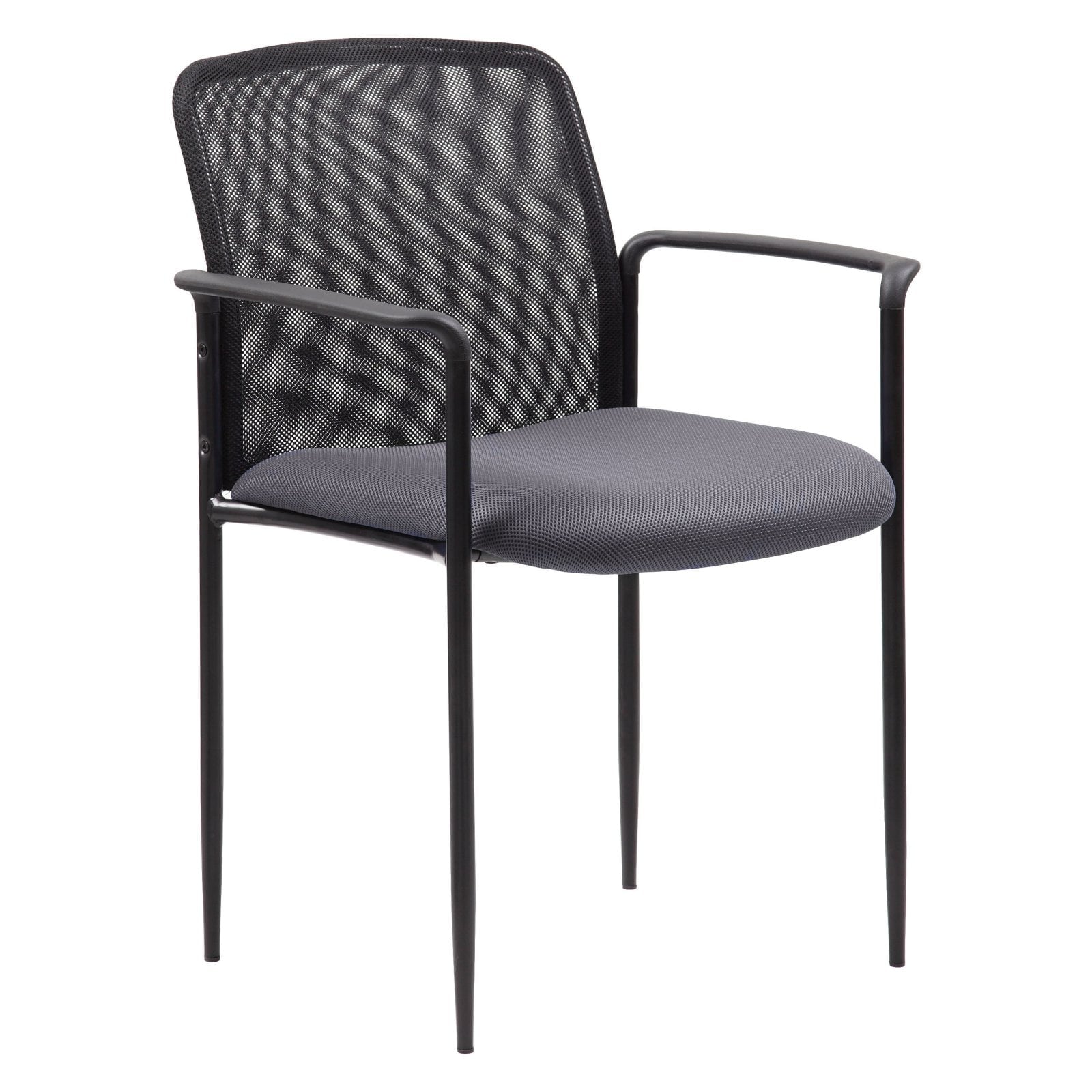 Grey Stackable Mesh Guest Chair Q99188