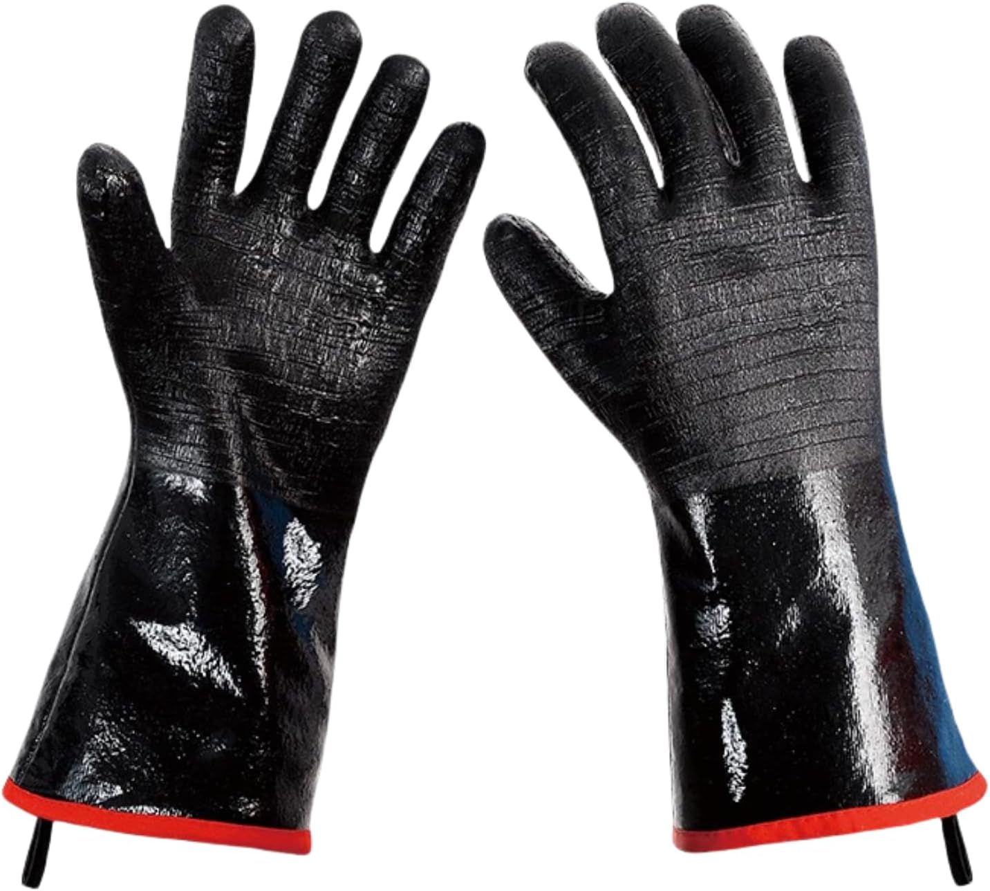 Extreme Heat Resistant Gloves, Waterproof Long Sleeve, Oil Resistant Neoprene Coating (18 inches) K696