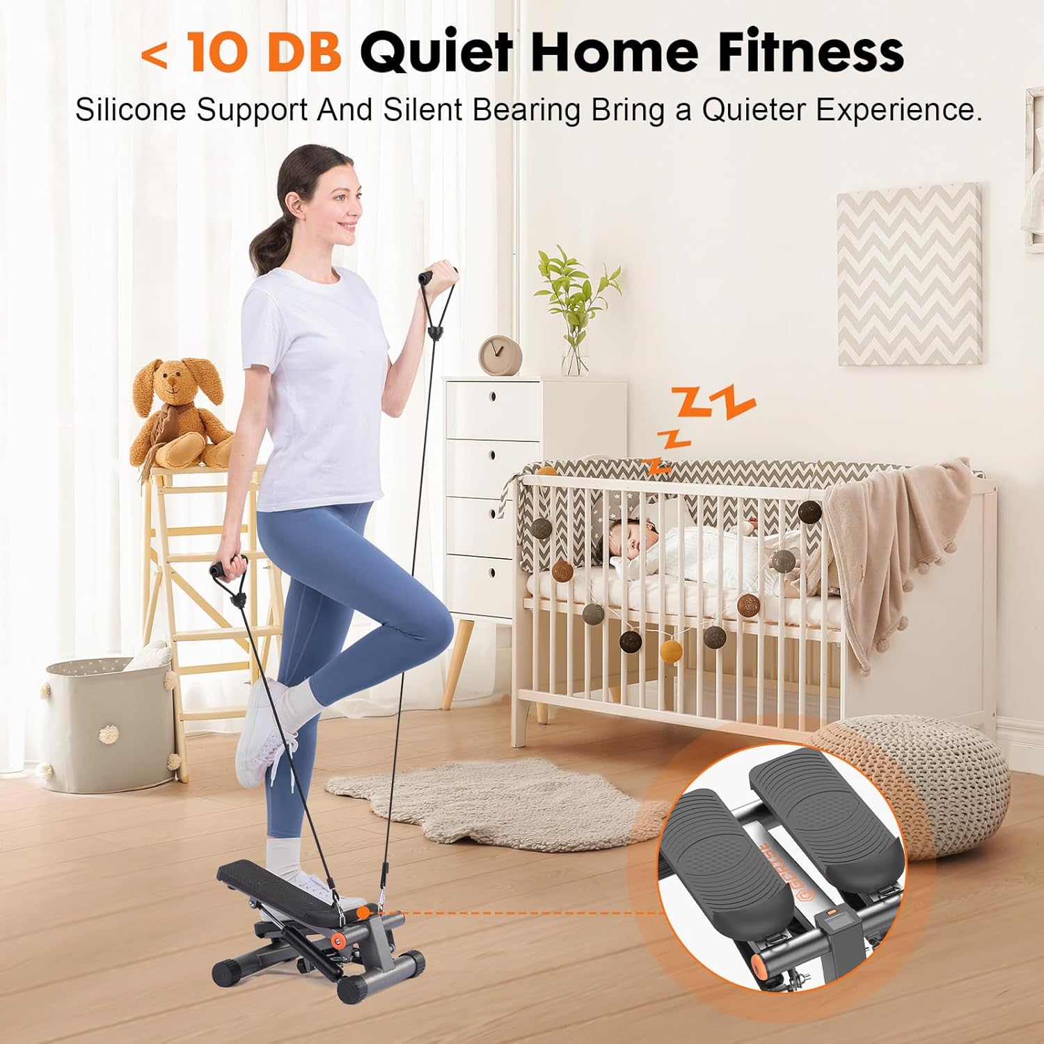 Mini Stepper with Resistance Bands G80129
