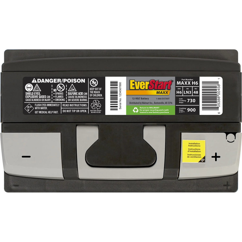 Lead Acid Automotive Battery, Group Size H6 / LN3 / 48 12 Volt, 730 CCA 140 RC A116