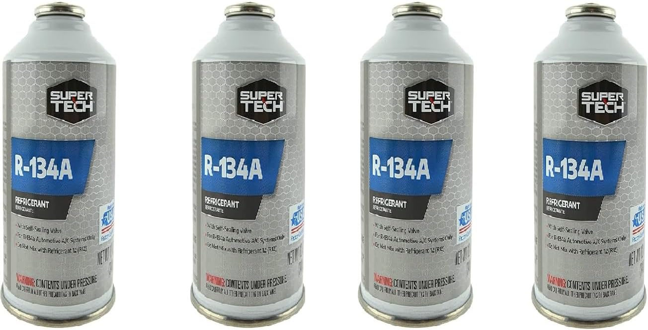 12 oz Self-Sealing Container R-134a Refrigerant 4 Pack R4482
