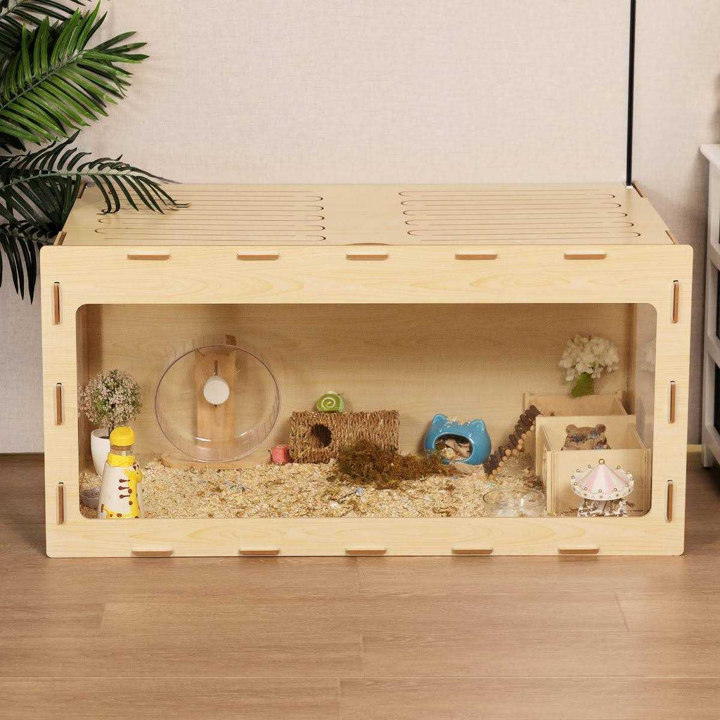 Wooden Hamster Cage Small Animal Hutch K9331