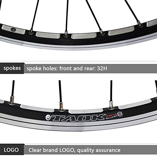 26 Inch Bicycle Wheelset 32 Hole Disc Brake V Brake Quick Release Double Layer Rim 7-8-9 Speed Wheel G599