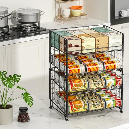 3 Pack Adjustable 2-Tier Can Rack Organizer V34171