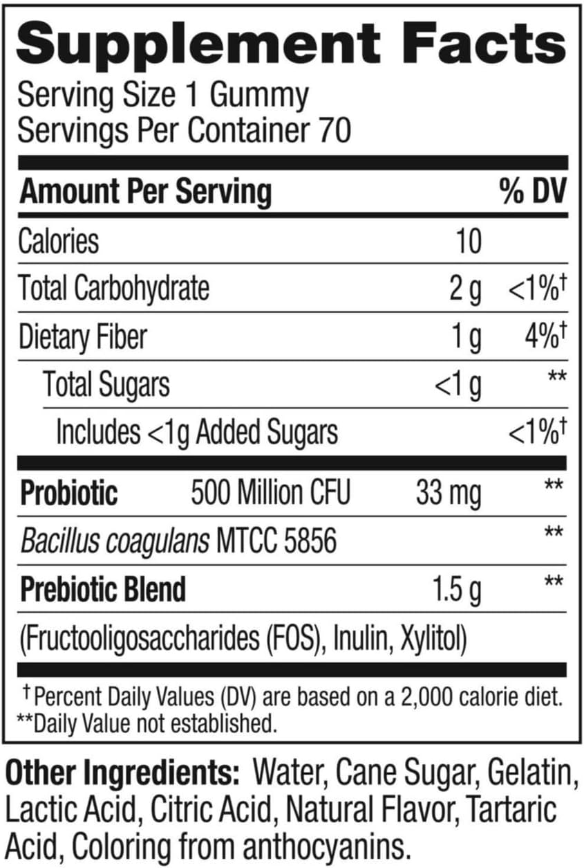 Probiotic + Prebiotic Gummy, 70ct G2533