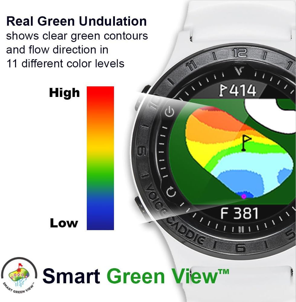 Lightweight Hybrid Golf GPS Watch with Slope Mode and Color Touchscreen E1043