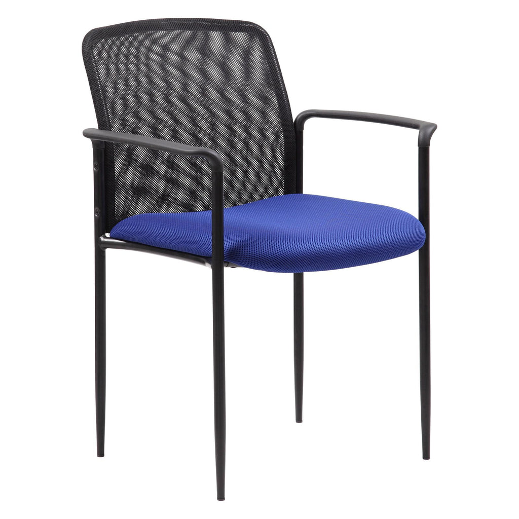 Grey Stackable Mesh Guest Chair Q99188