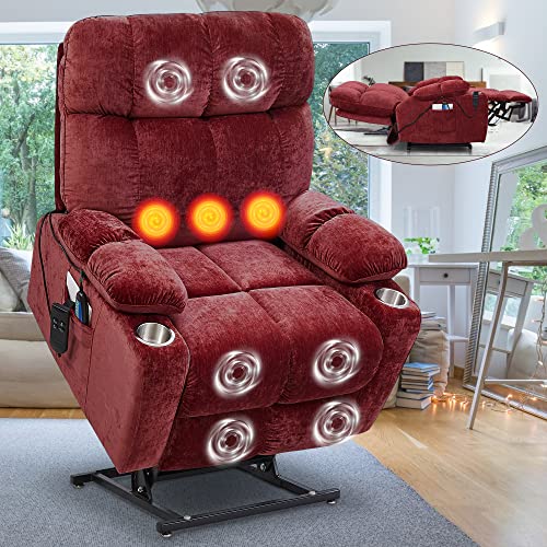 Electric Power Lift Recliner Oversize Chair Fabric U668021