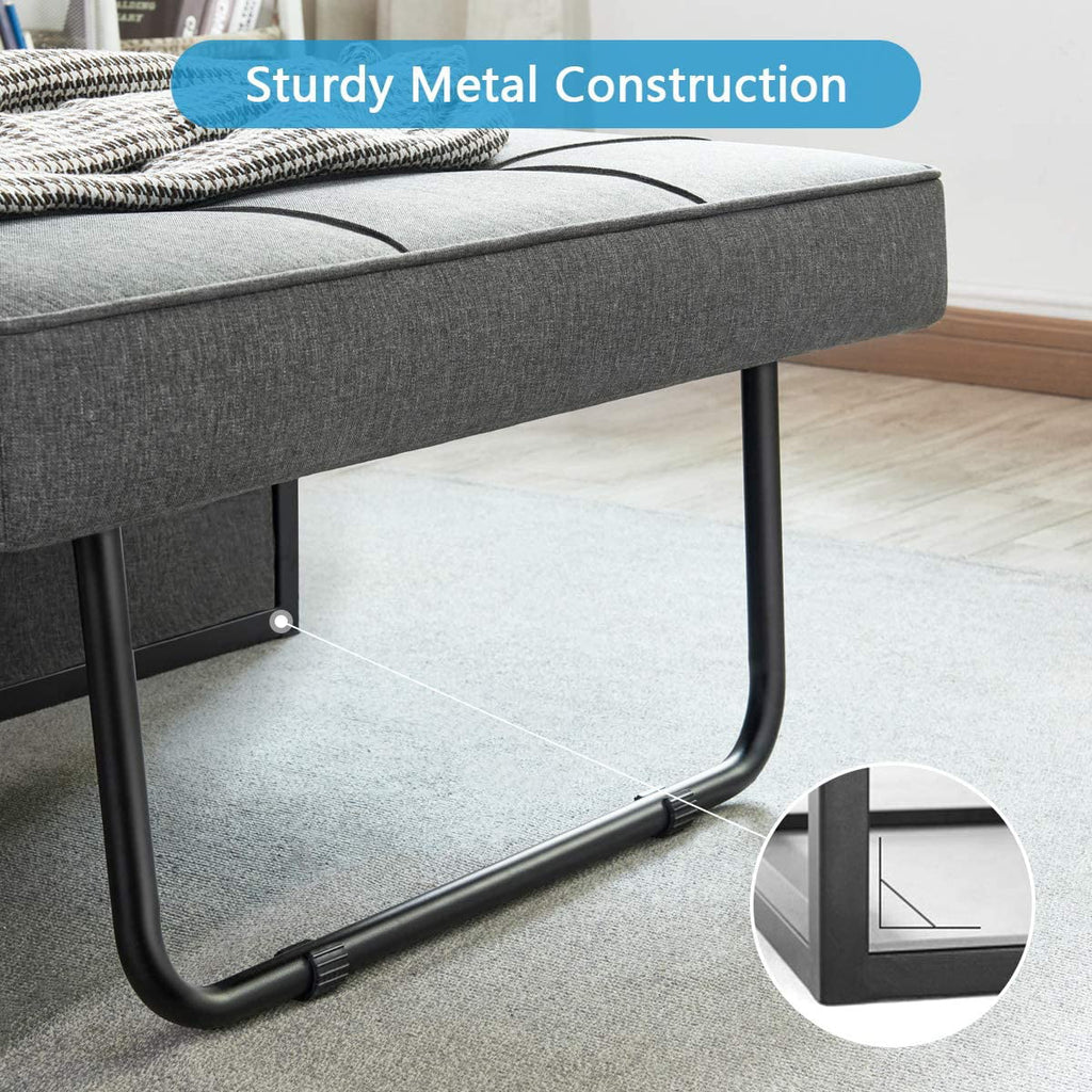 Dark Gray Convertible Sofa Bed I4895