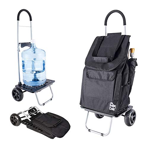 Black Foldable Shopping Grocery Cart E9718