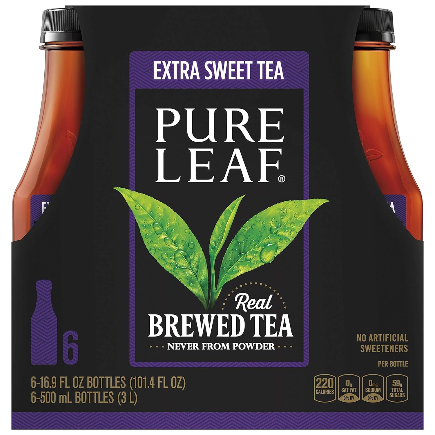6 Flavors 16.9 Fl Oz 6 Bottles Pack of 36 Variety Pack Tea M3828