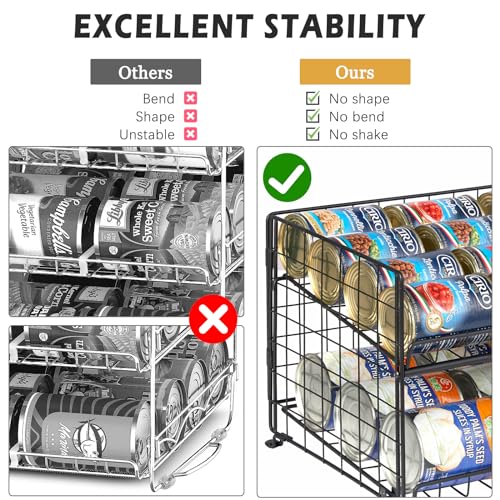 3 Pack Adjustable 2-Tier Can Rack Organizer V34171