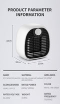 White Ceramic Electric Heater 1000W PTC K1279