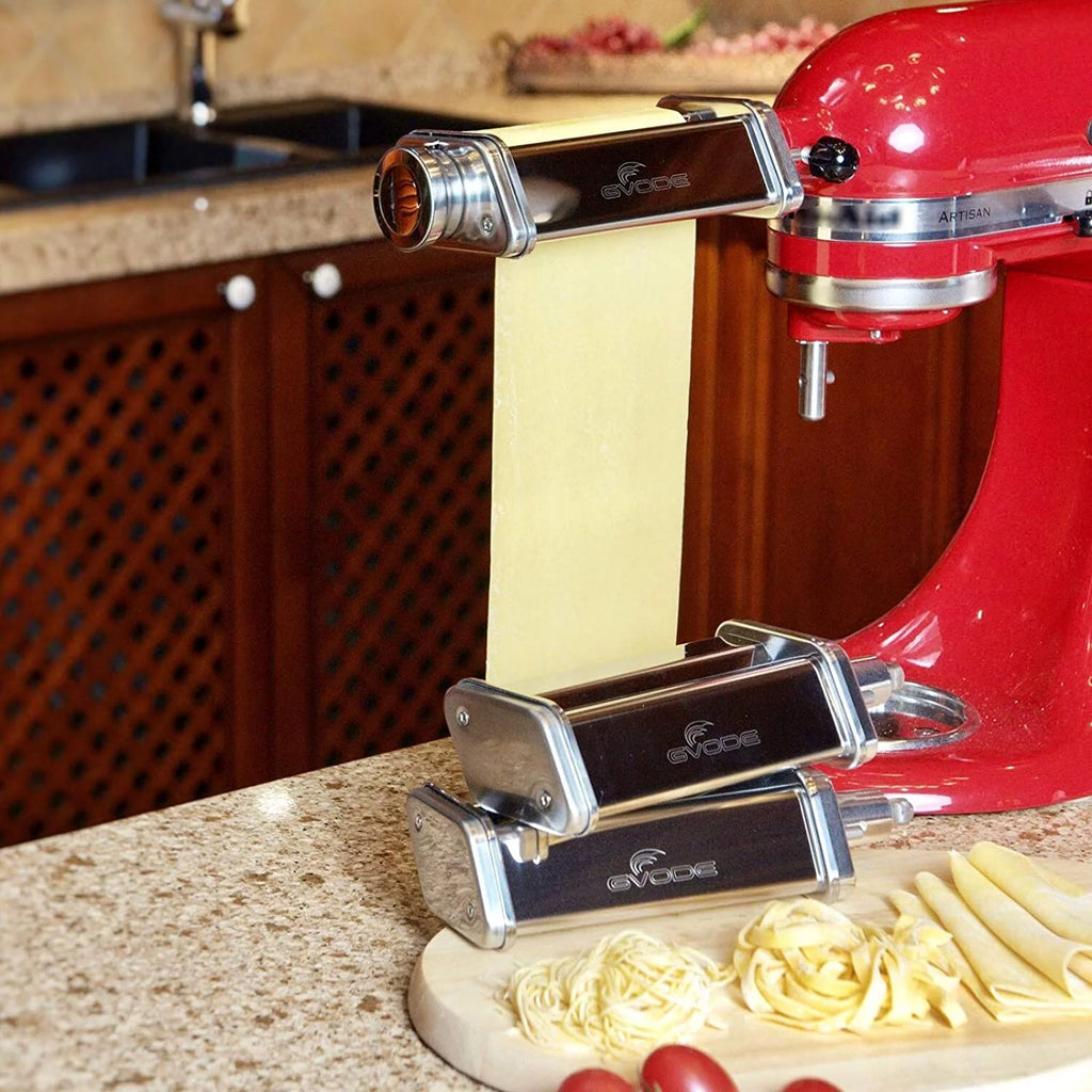 Pasta Sheet Roller Spaghetti Cutter and Fettuccine Cutter Stainless Steel Pasta Maker Accessories 3Pcs C26753