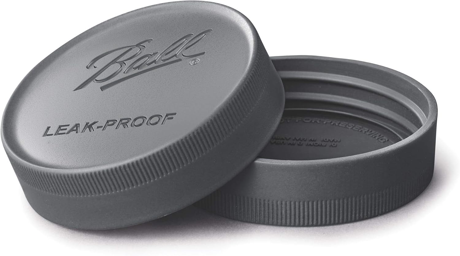 Black Plastic Leak-Proof Lids for Canning Jars, 6/Pack I123