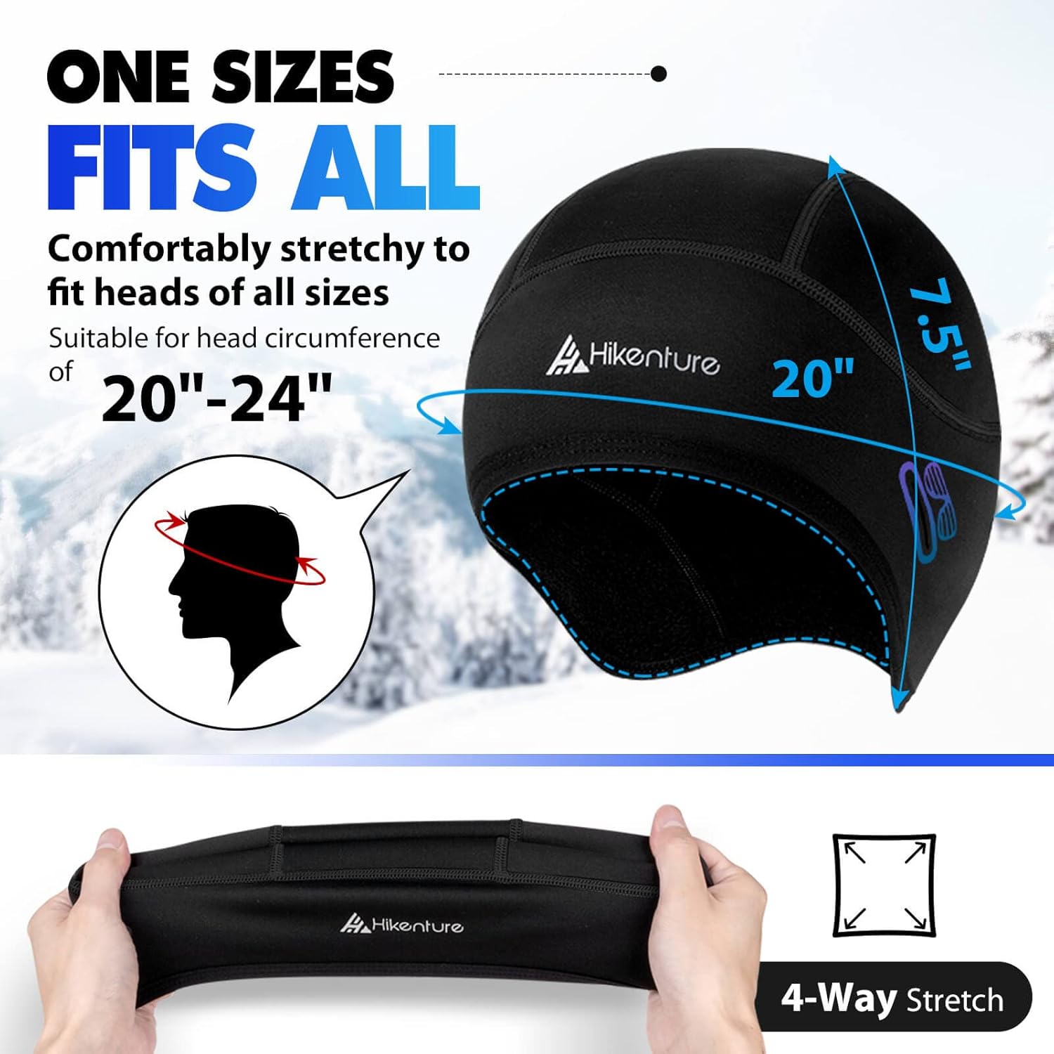 2-Pack Thermal Cycling Skull Cap F68650