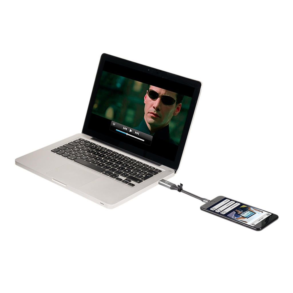 64GB USB 3.0 OTG Flash Drive Metal Gray Y58578