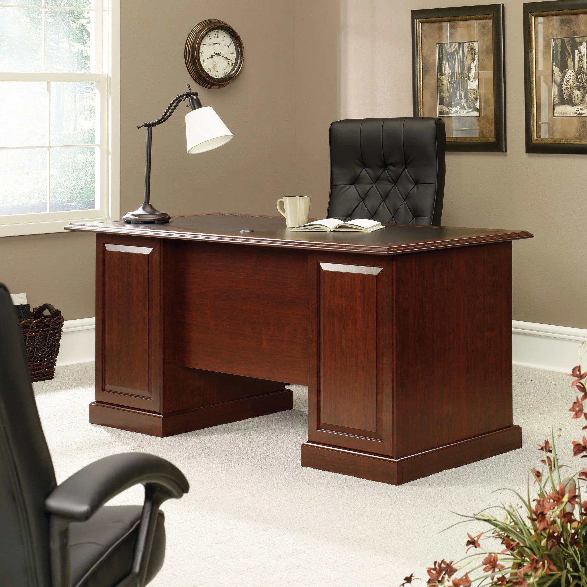 Classic Cherry Finish Executive Desk R743443