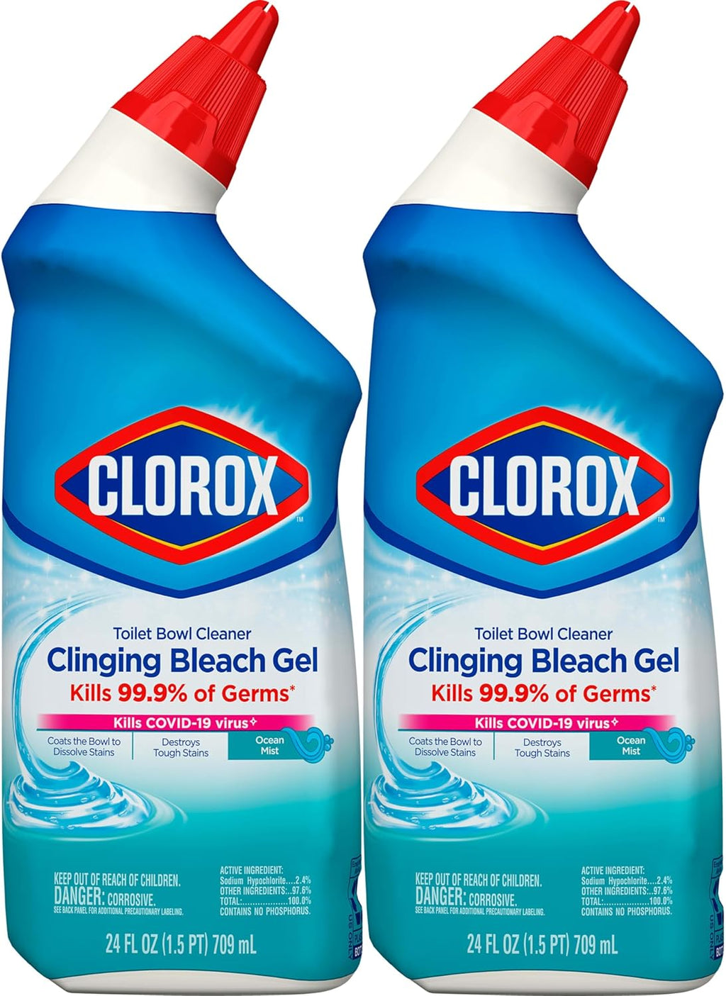24 Ounces Pack of 2 Toilet Bowl Cleaner C4204