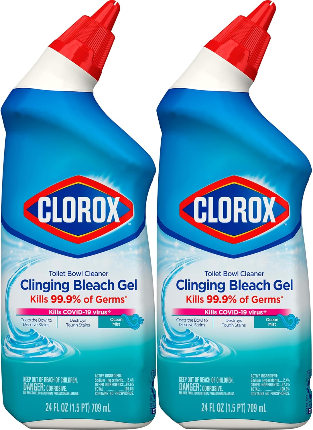 24 Ounces Pack of 2 Toilet Bowl Cleaner C4204