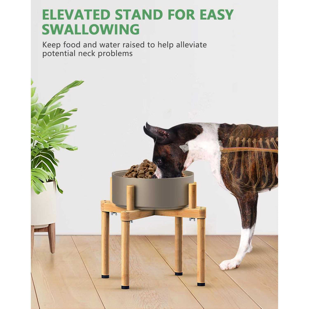 Adjustable Elevated Dog Bowl Stand I640175