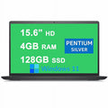 15.6" HD Laptop Intel Pentium Silver N5030 4GB RAM 128GB SSD Carbon Black V845