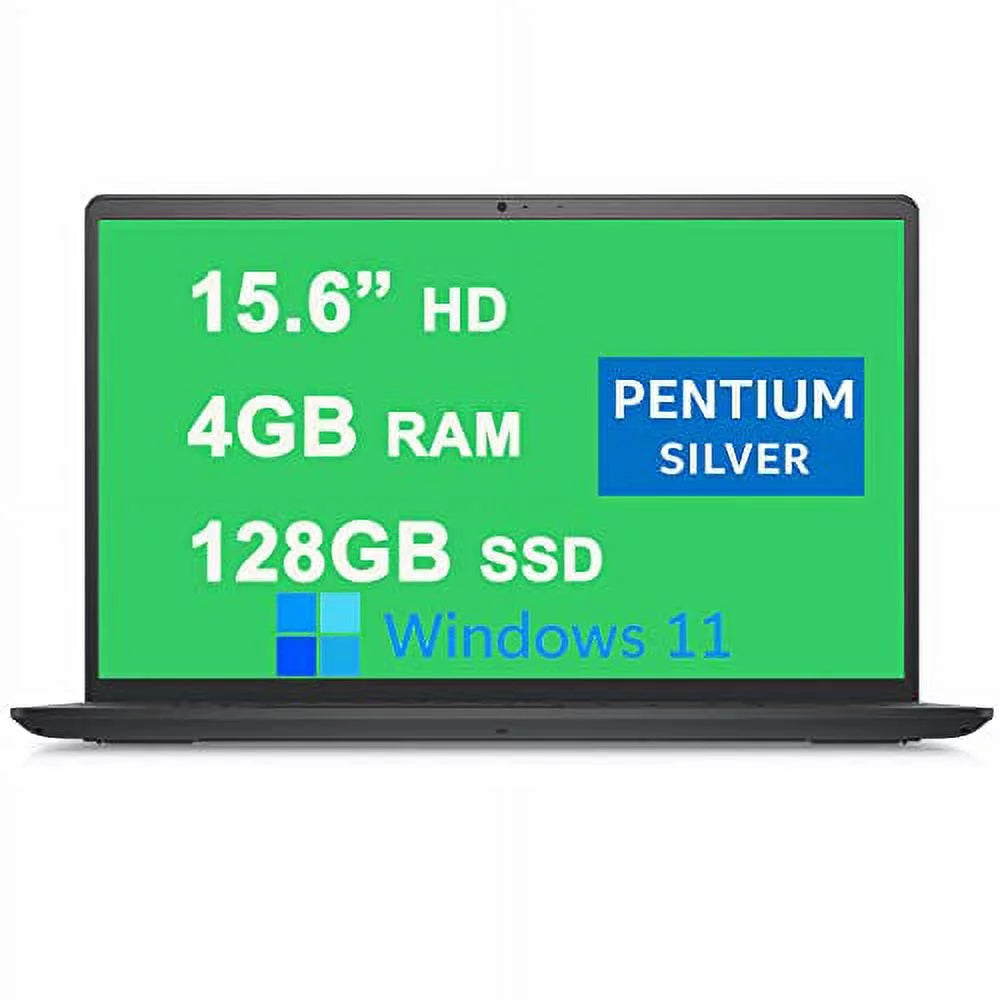 15.6" HD Laptop Intel Pentium Silver N5030 4GB RAM 128GB SSD Carbon Black V845
