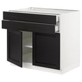 White 2 Door 2 Drawer Base Cabinet V699936