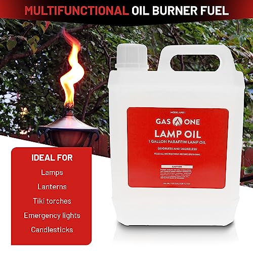 1 Gallon (128oz) Clear Liquid Paraffin Lamp Oil Z3472