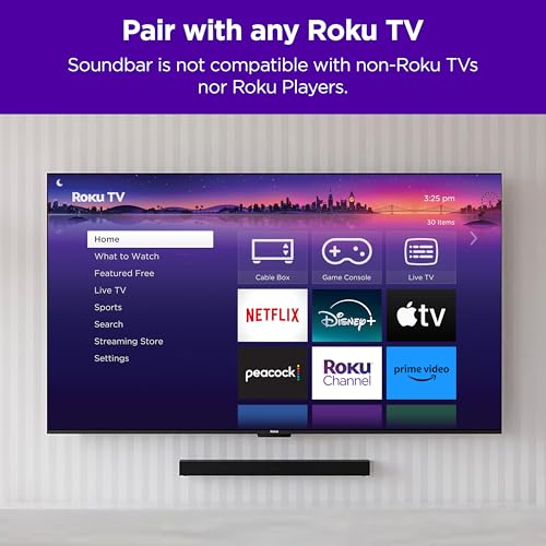 Black Wireless Soundbar T765