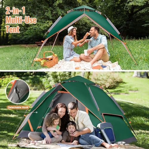 2 Person Instant Pop Up Dome Tent C22222