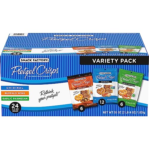 Pretzel Crisps, Non-GMO, 7.2 oz Resealable Bag (Pack of 3) L21303