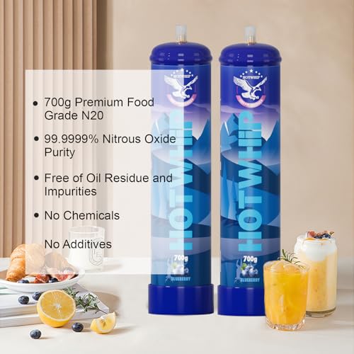 Whipped Cream Charger Food Grade N2O Aluminum Tank Dispenser Cartridges Tank 640g Z287710