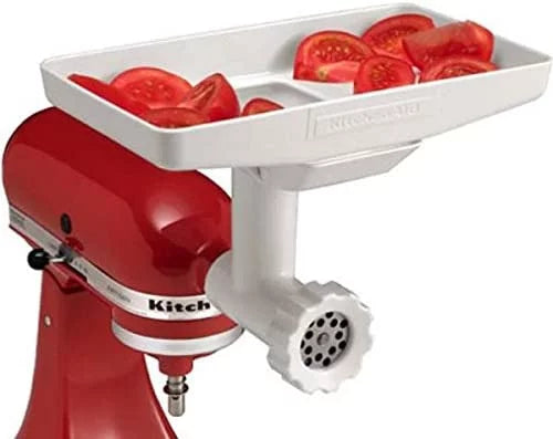 Food Meat Grinder Attachment with Sausage Stuffer Kit and Food Tray U291