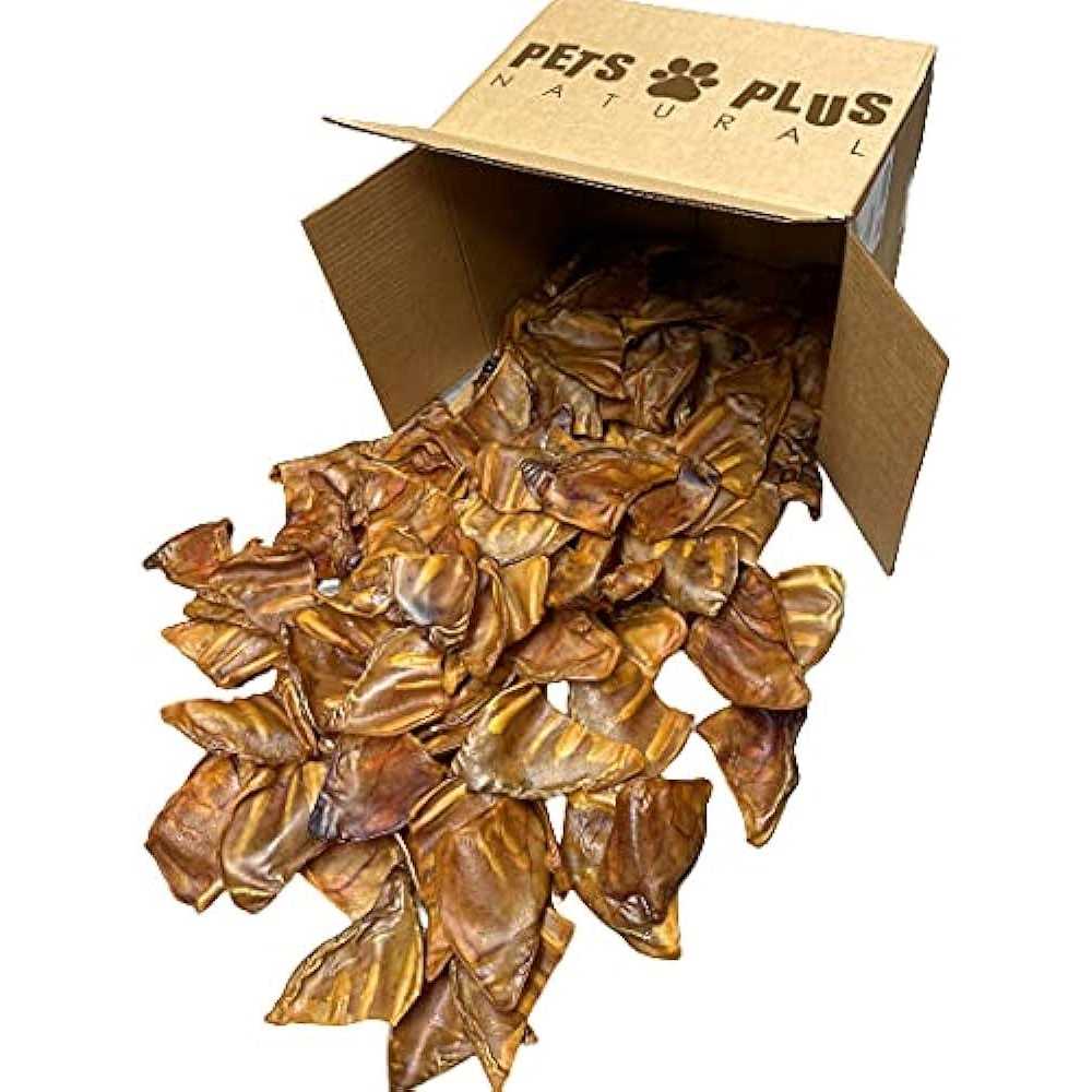 All Natural Jumbo Whole Pig Ears for Dogs J1634