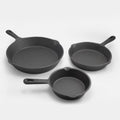 3 Pc Cast Iron Skillet Set I784319