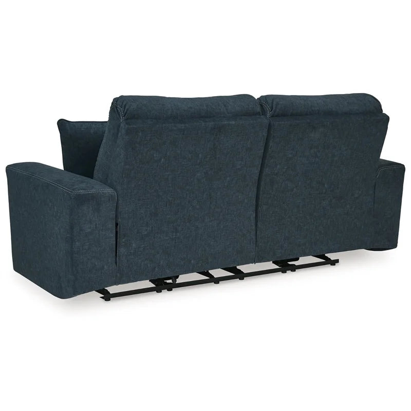 Blue 2-Seat Fabric Power Reclining Sofa U214714