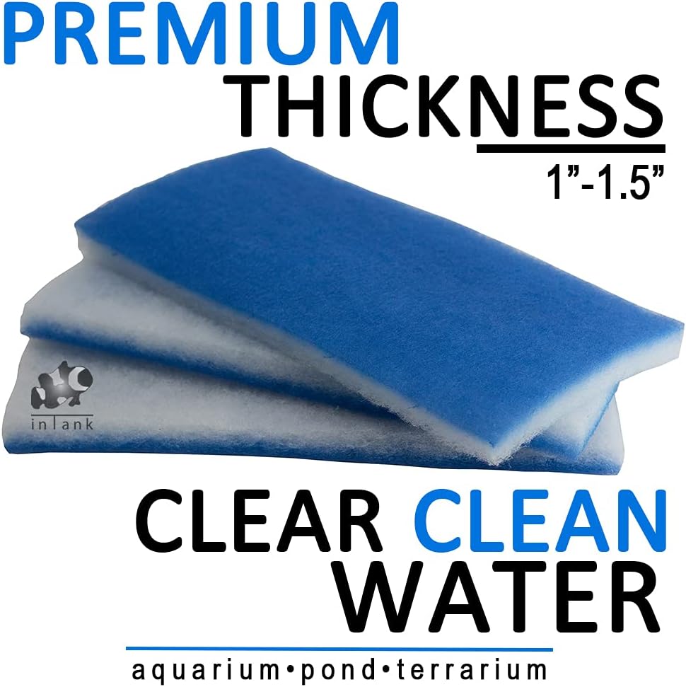 2 Inch Thick Double Bonded Poly Filter Pads (3 Large Pads) J811