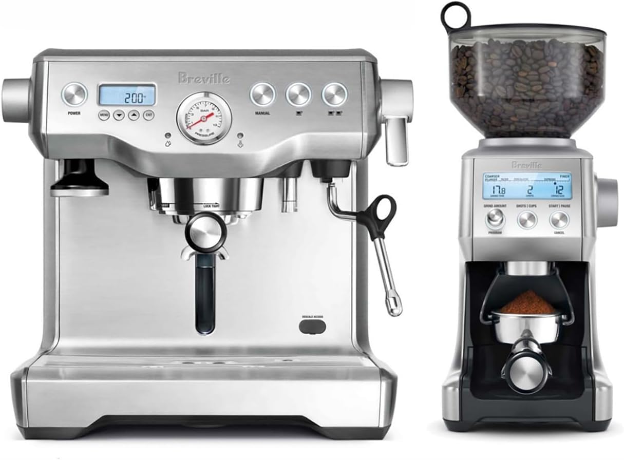 Stainless Steel Dual Boiler Espresso Machine and Smart Grinder Pro Package N749287