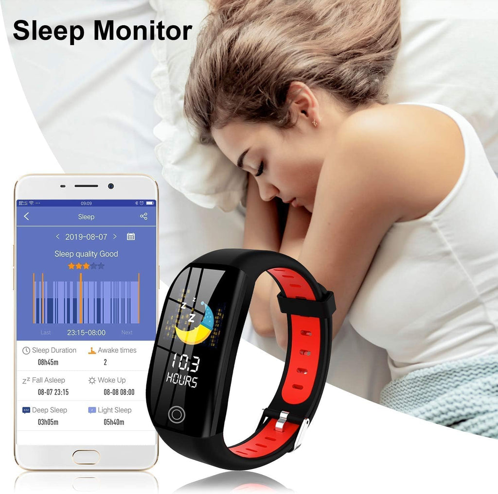 Fitness Tracker Watch with Heart Rate Monitor, SpO2, Sleep Tracker, IP68 Waterproof I689649