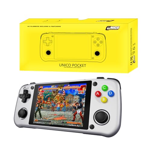 Handheld Gaming Console with 40 Pre-Installed Games, Gray B437