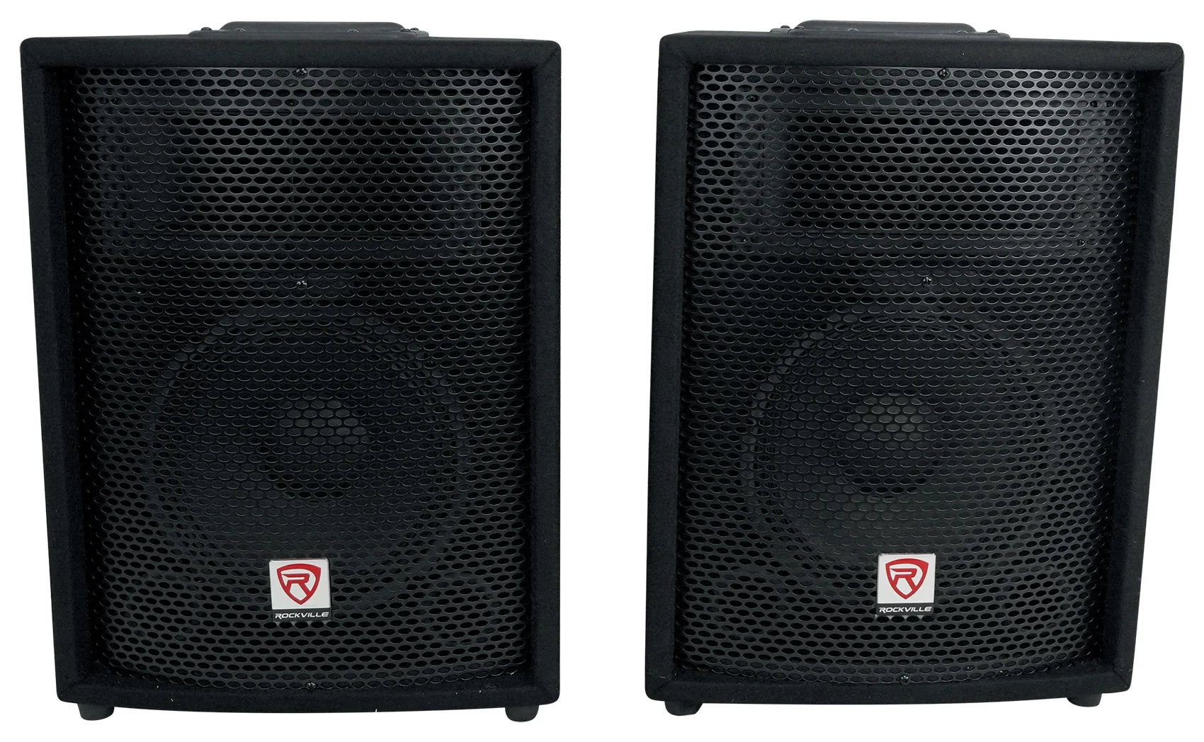 RPG2X10 PA System Mixer Amp 10 inch Speakers Stands Mics Bluetooth M386