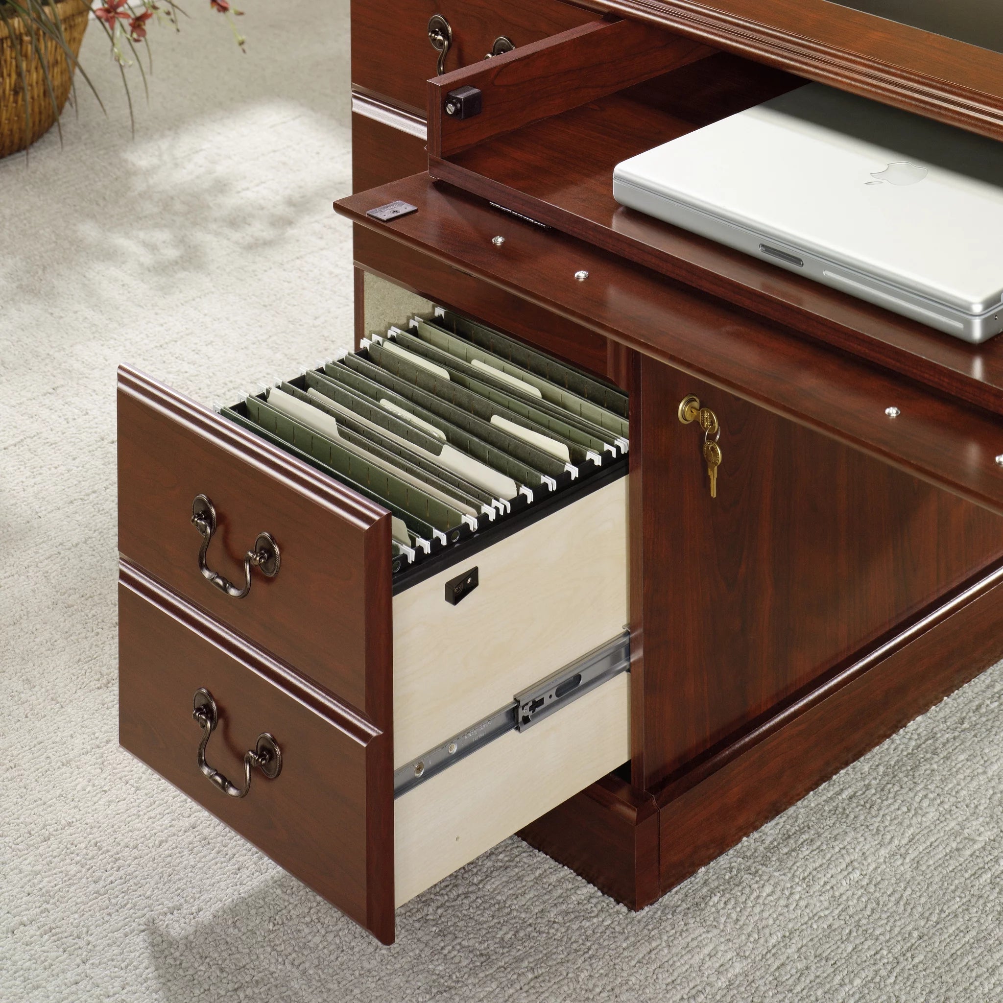 Classic Cherry Finish Executive Desk R743443