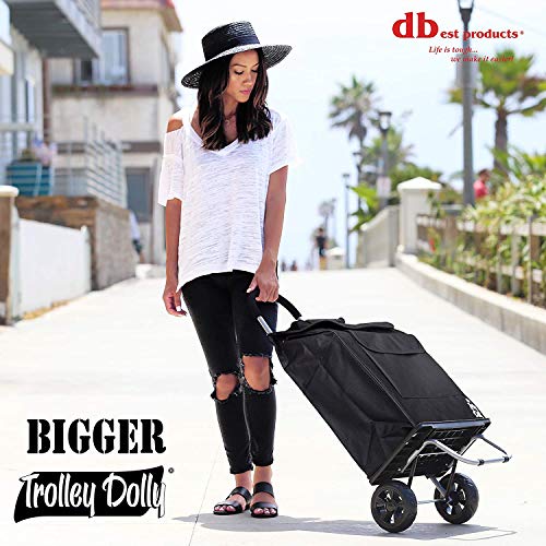 Black Foldable Shopping Grocery Cart E9718