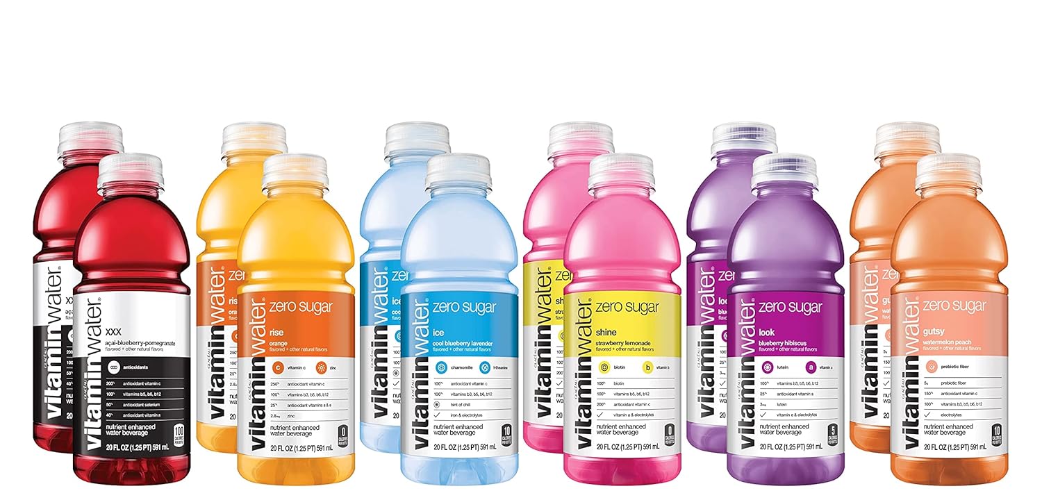 ZERO Sugar Flavored Drinking Water with Vitamins, Pack of 12 L274702