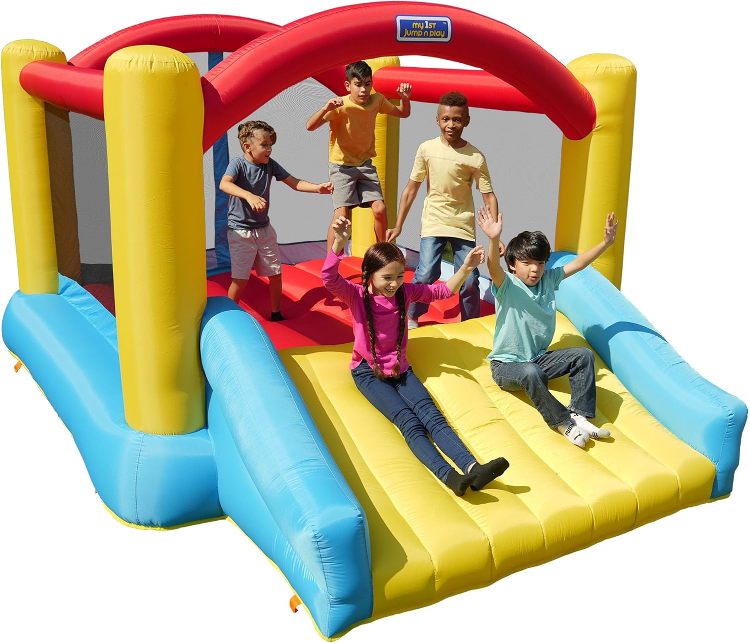 12.5' x 9.5' x 6.8' Inflatable Bounce House with Air Blower P52747