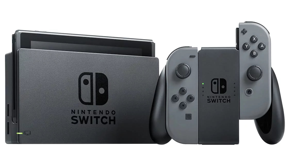 Gray Joy Con with HeadSet Bundle Accessories Used Q161266